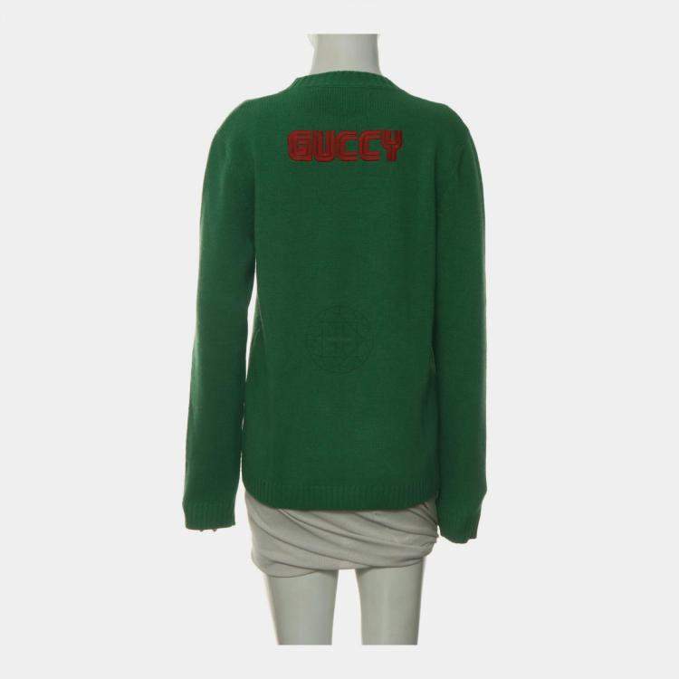 Pre Owned Gucci Green Wool, Polyester Bugs Bunny Sweaters S