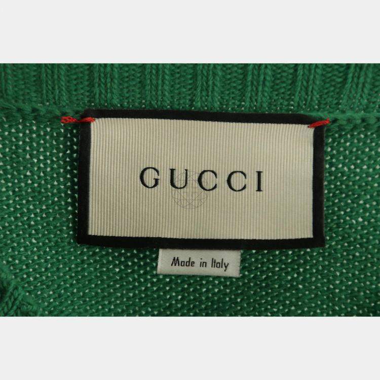 Pre Owned Gucci Green Wool, Polyester Bugs Bunny Sweaters S
