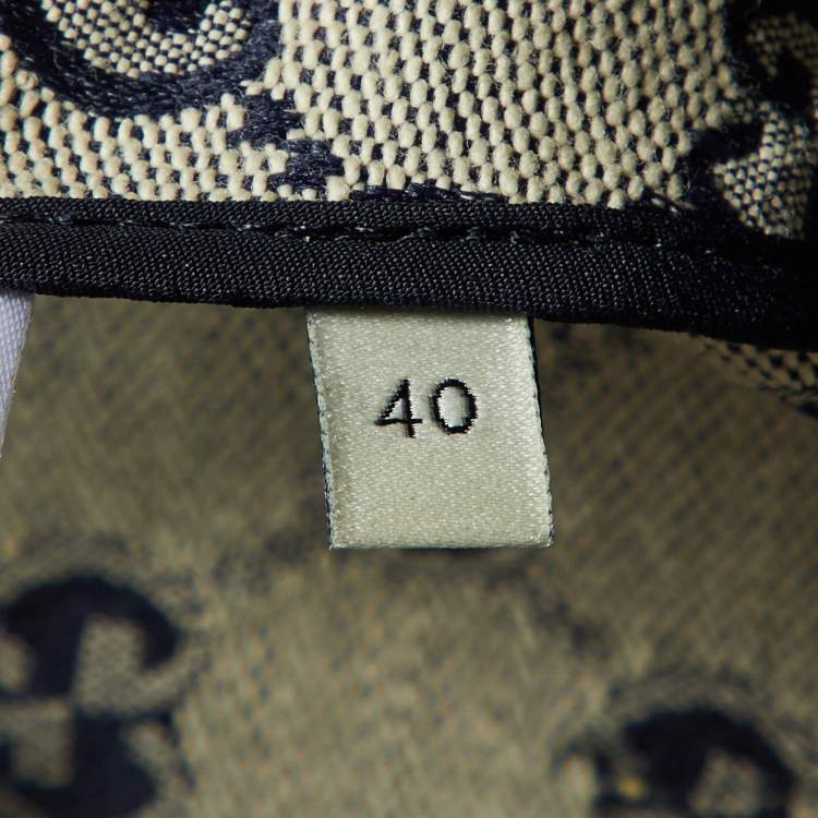 Pre Owned Gucci Ecru GG Jacquard Canvas A-Line Skirt S