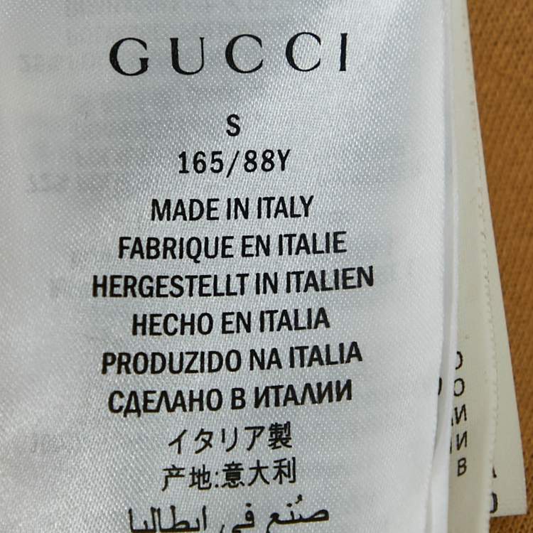 Pre Owned Gucci Brown GG Supreme Print Jersey Zip-Up Pleated Mini Dress S