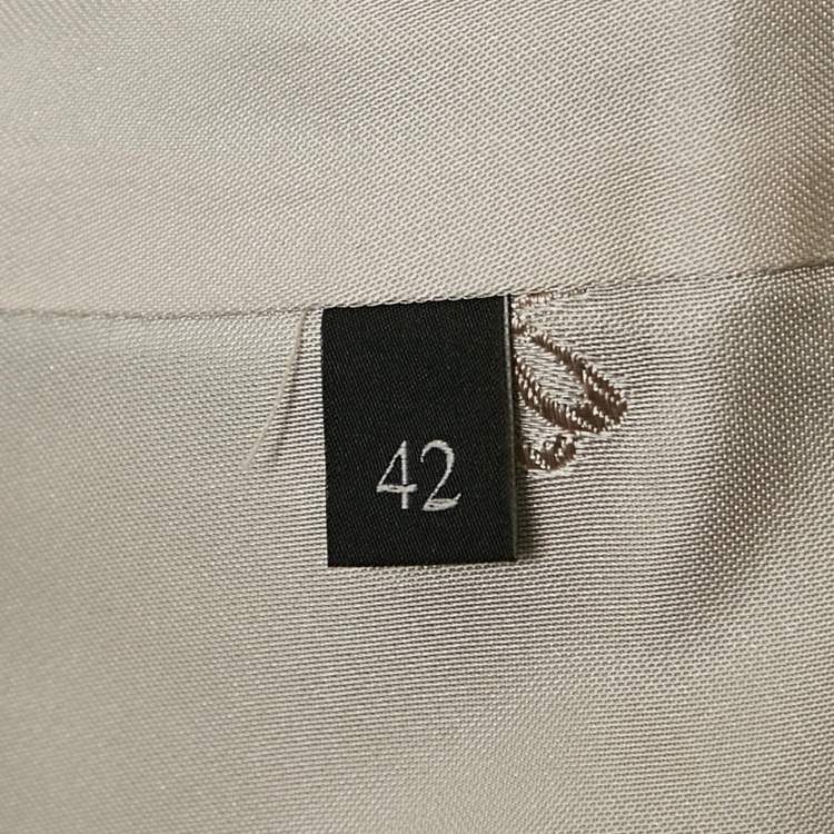 Pre Owned Gucci Black Textured Wool Blend Double Breasted Blazer M