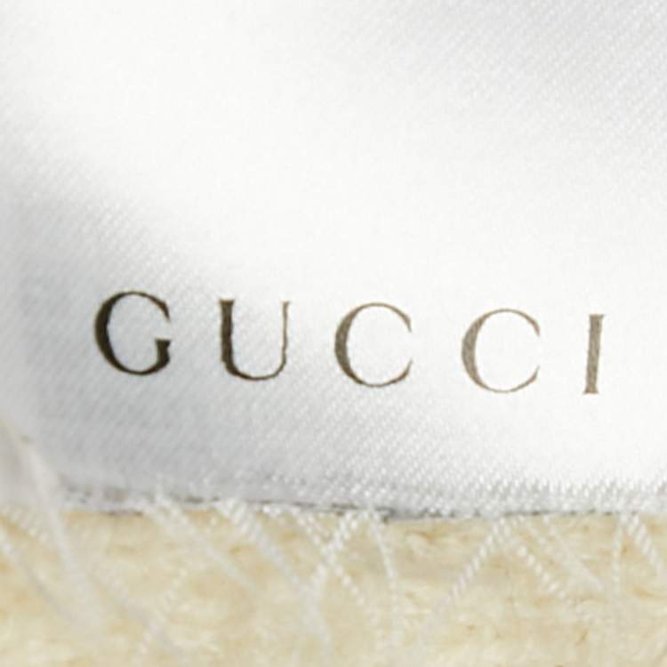 Pre Owned Gucci Black/White Monochrome Button Front Cardigan S