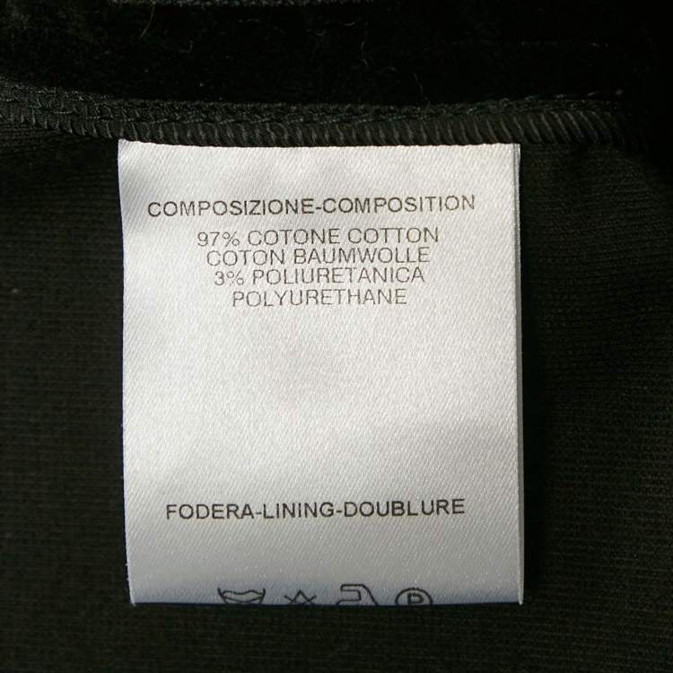 Pre Owned Gucci Black Velvet Single Breasted Blazer S