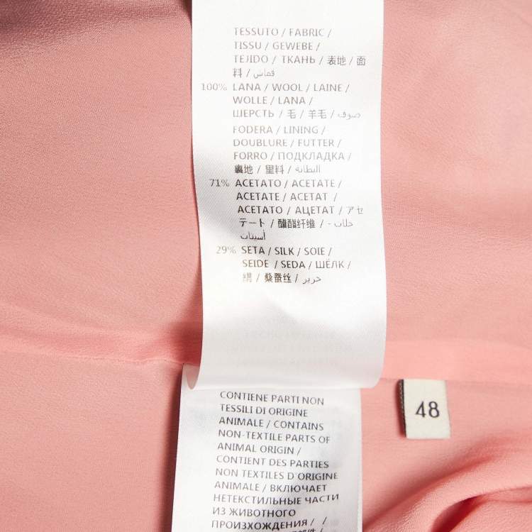 Pre Owned Gucci Black Wool Felt Double Breasted Coat L
