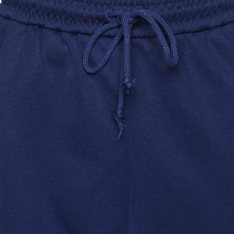 Pre Owned Gucci Colorblock Jersey Pattern Web Accent Varsity Track Pants L
