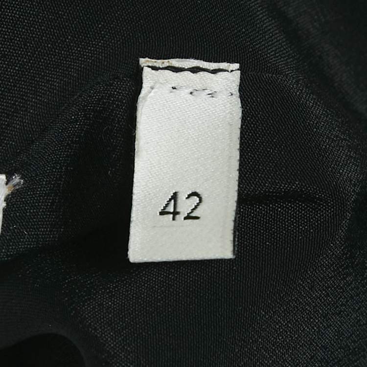 Pre Owned Gucci White/Black GG Interlocking Tweed Mini Skirt M