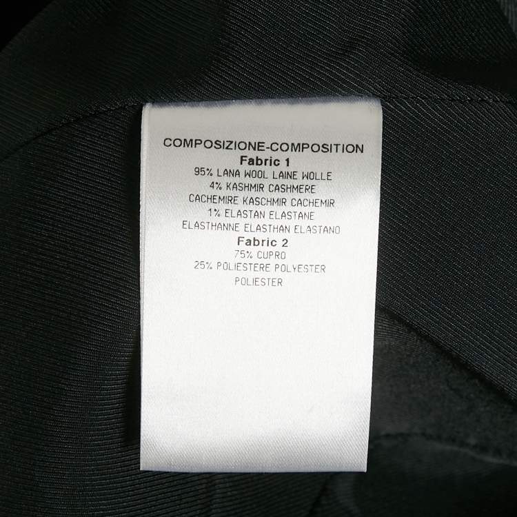 Pre Owned Gucci Dark Grey Wool Single Breasted Blazer M
