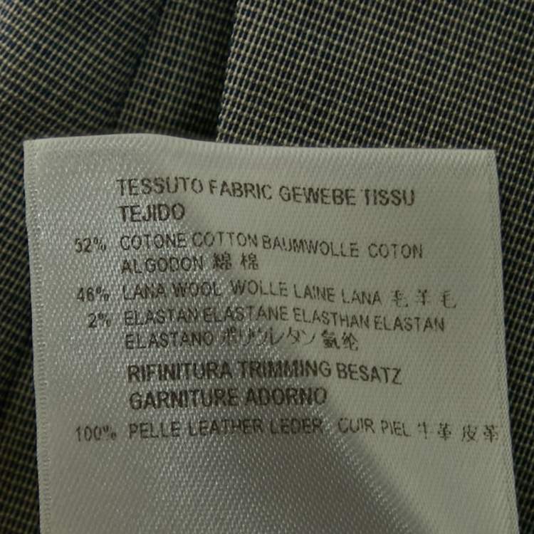Pre Owned Gucci Grey Cotton Blend Formal Trousers XL