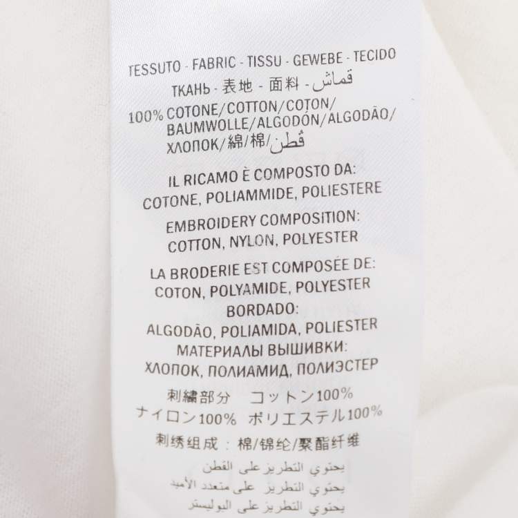 Pre Owned Gucci White Vintage Logo Print Jersey Distressed T-Shirt S