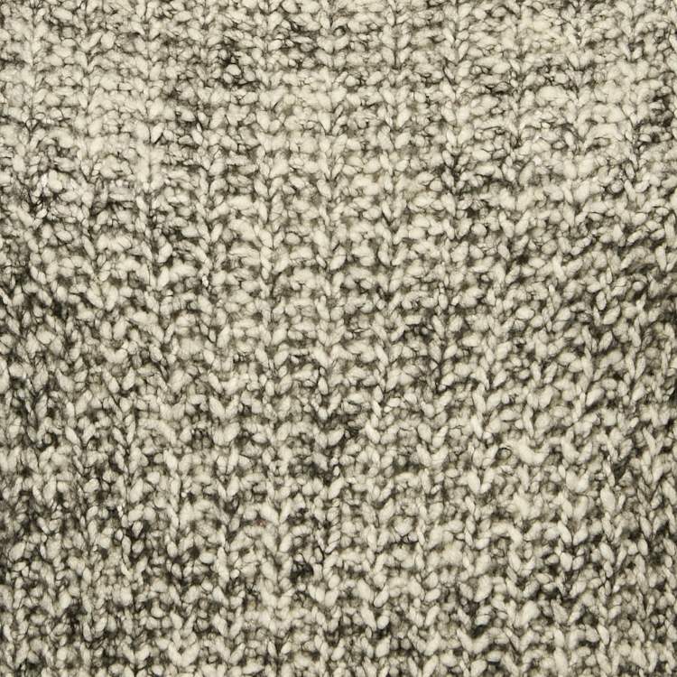Pre Owned Gucci Grey Wool Blend Round Neck Sweater S