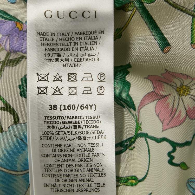 Pre Owned Gucci Multicolor Printed Silk Shorts S