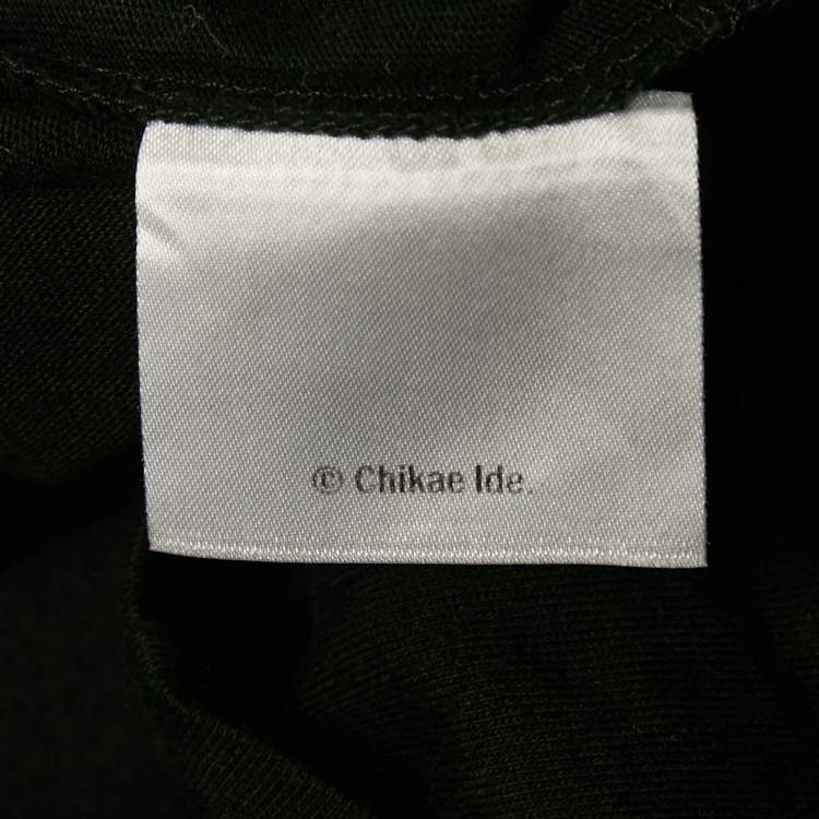 مملوكة مسبقًا Gucci x Chikae Ide Black Jersey Sequin Detail T-Shirt M