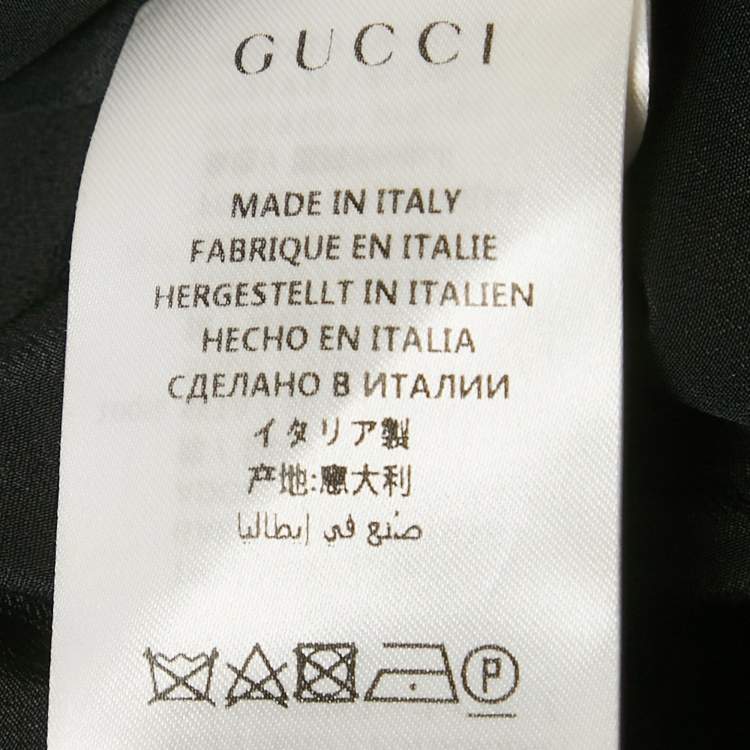 Pre Owned Gucci Black Lace Contrast Trimmed Short XS