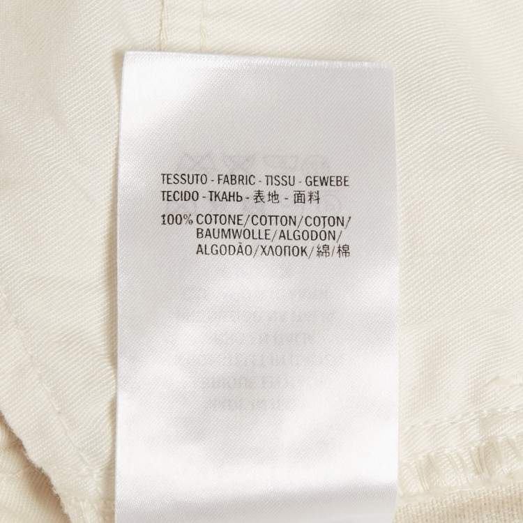 مملوكة مسبقًا Gucci White Denim Flared Jeans M Waist 30"