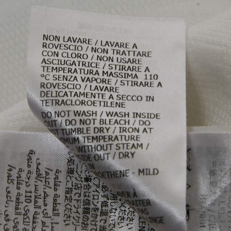 Pre Owned Gucci White Monogram Jersey High Neck Mini Dress XXS