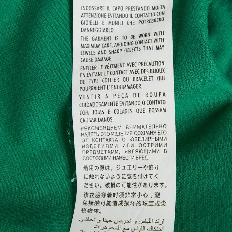 مملوكة مسبقًا Gucci Green Cotton Jersey Ruffled Hooded Mini Dress M