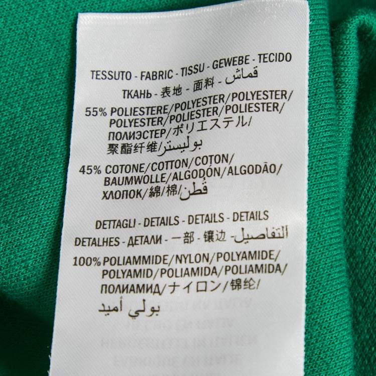 مملوكة مسبقًا Gucci Green Cotton Jersey Ruffled Hooded Mini Dress M