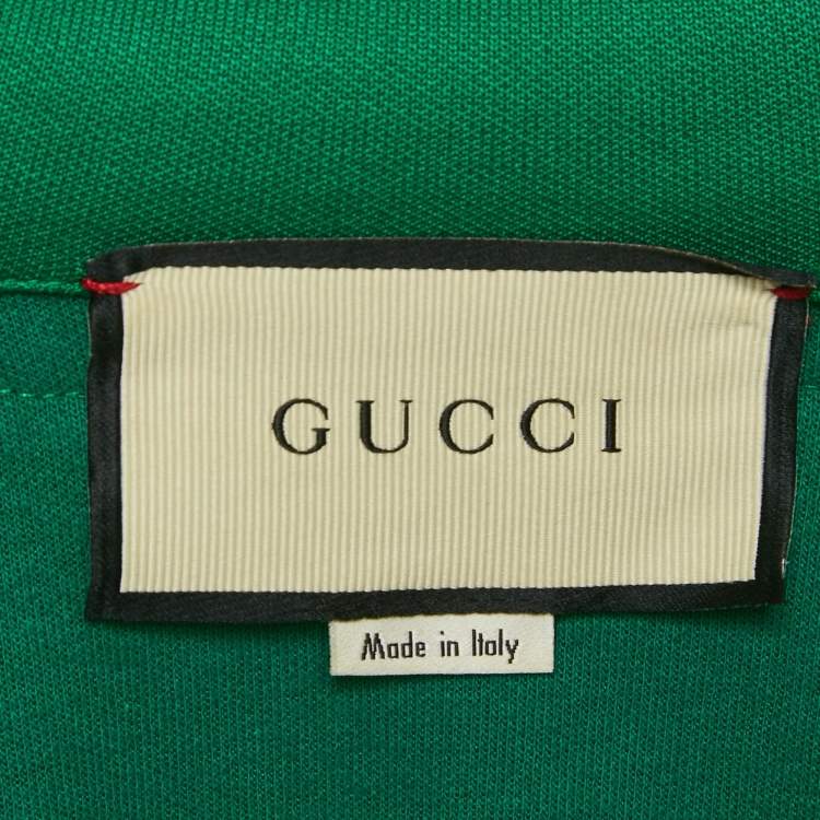 مملوكة مسبقًا Gucci Green Cotton Jersey Ruffled Hooded Mini Dress M