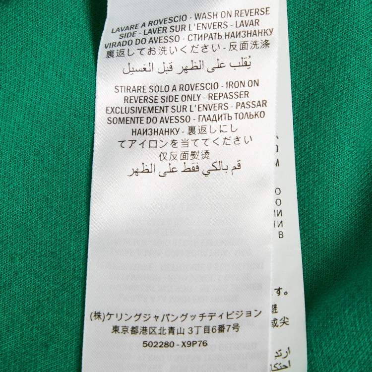مملوكة مسبقًا Gucci Green Cotton Jersey Ruffled Hooded Mini Dress M