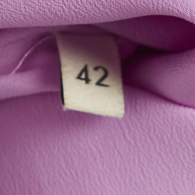 Pre Owned Gucci Pink Wool Blend Pearl Button Detail Mini Dress M