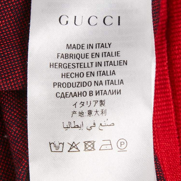 Pre Owned Gucci Navy Blue GG Monogram Print Cotton Knit Zip -Up Jacket M