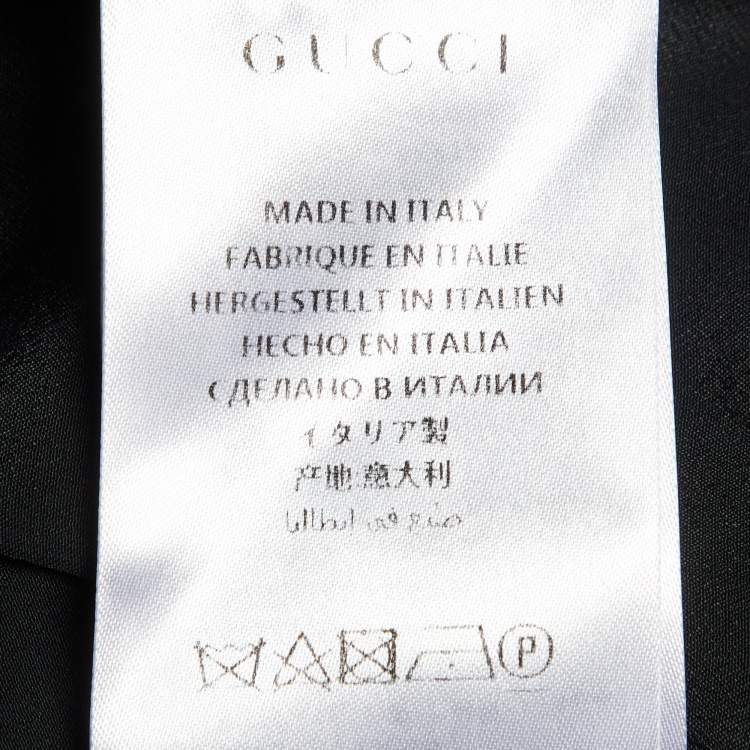 Pre Owned Gucci Multicolor Floral Sequined Printed Silk Bomber Jacket S