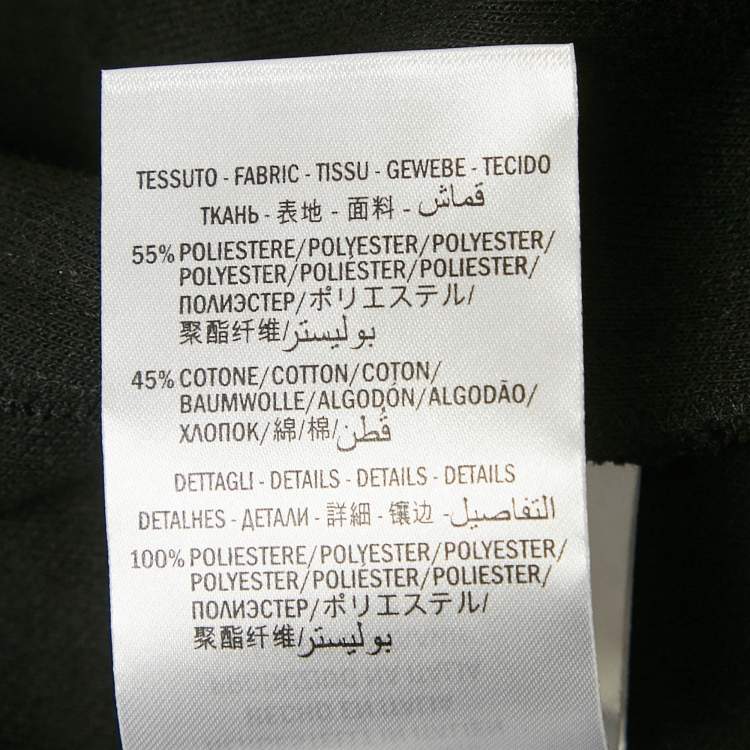 Pre Owned Gucci Black Jersey Web Tape Side Detail Pants XL