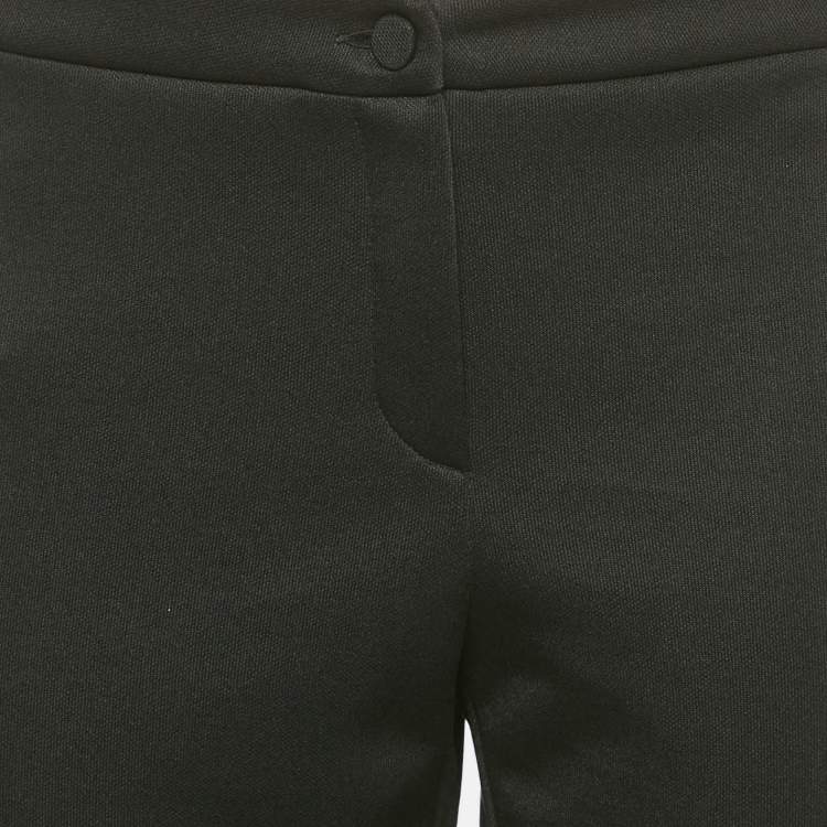 Pre Owned Gucci Black Jersey Web Tape Side Detail Pants XL