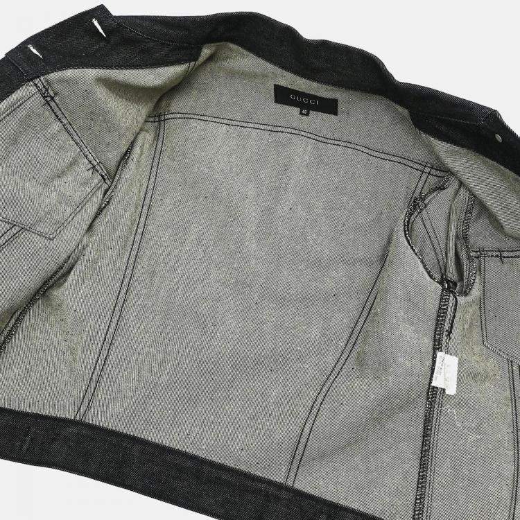 مملوكة مسبقًا Gucci Black Denim Jacket 