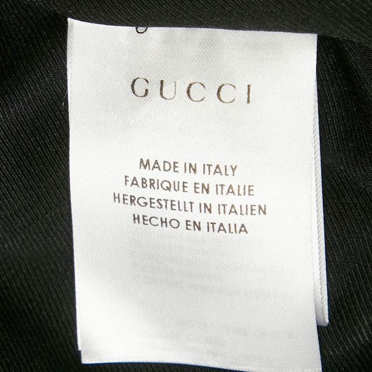 Pre Owned Gucci Equestrian Black Wool Web Trim Single Breasted Blazer S  