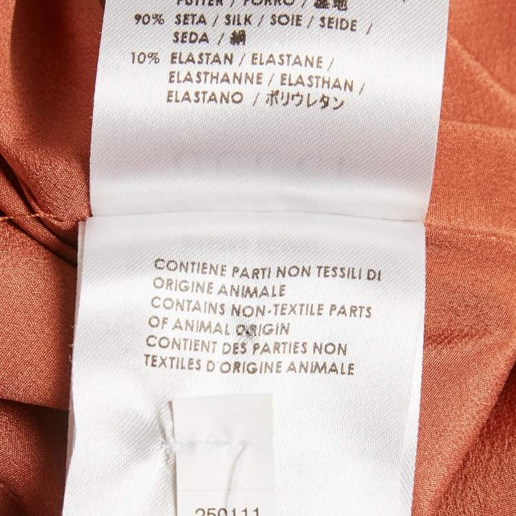 Pre Owned  Gucci Iridescent Rust Lame & Silk 3 Piece Set S/M 