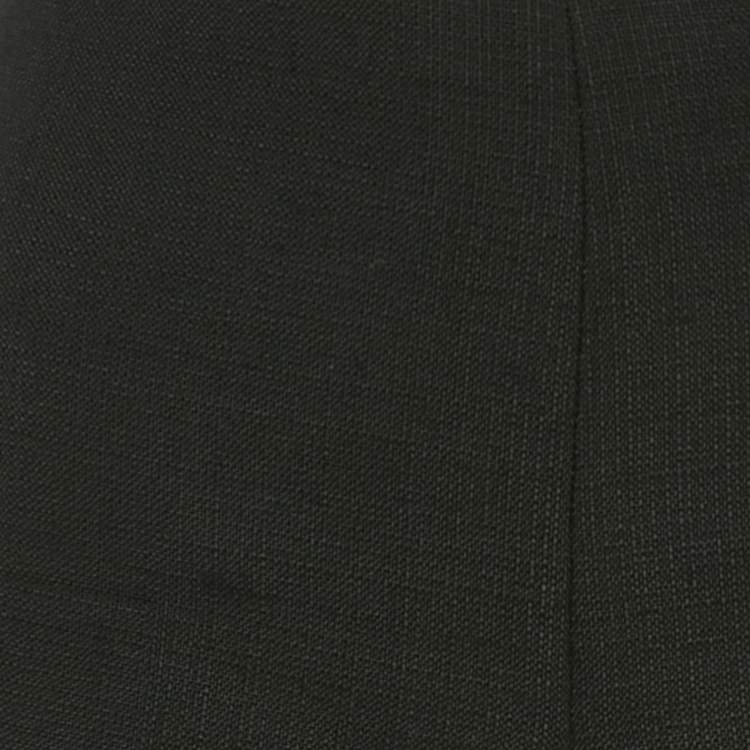 Pre Owned Gucci Black Viscose Pleat Front Trousers M 