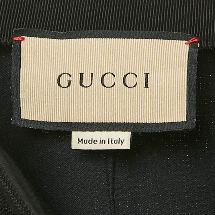 Pre Owned Gucci Black Viscose Pleat Front Trousers M 