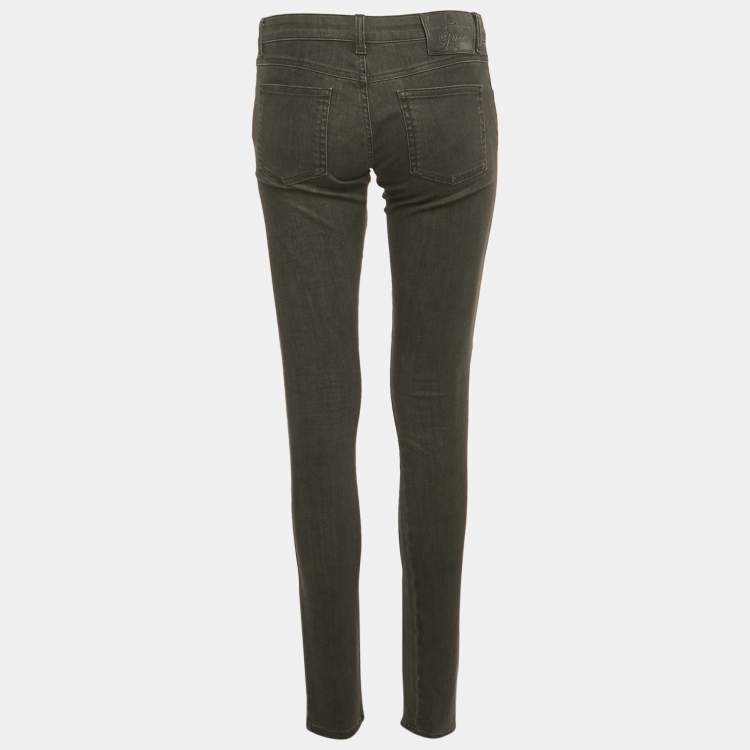 Pre Owned بنطلون جينز غوتشي فيوسوكس دِينِم أسود صغير