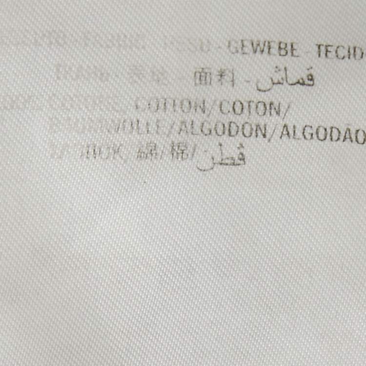 Pre Owned Gucci Ivory Logo Print Cotton Joggers XXS