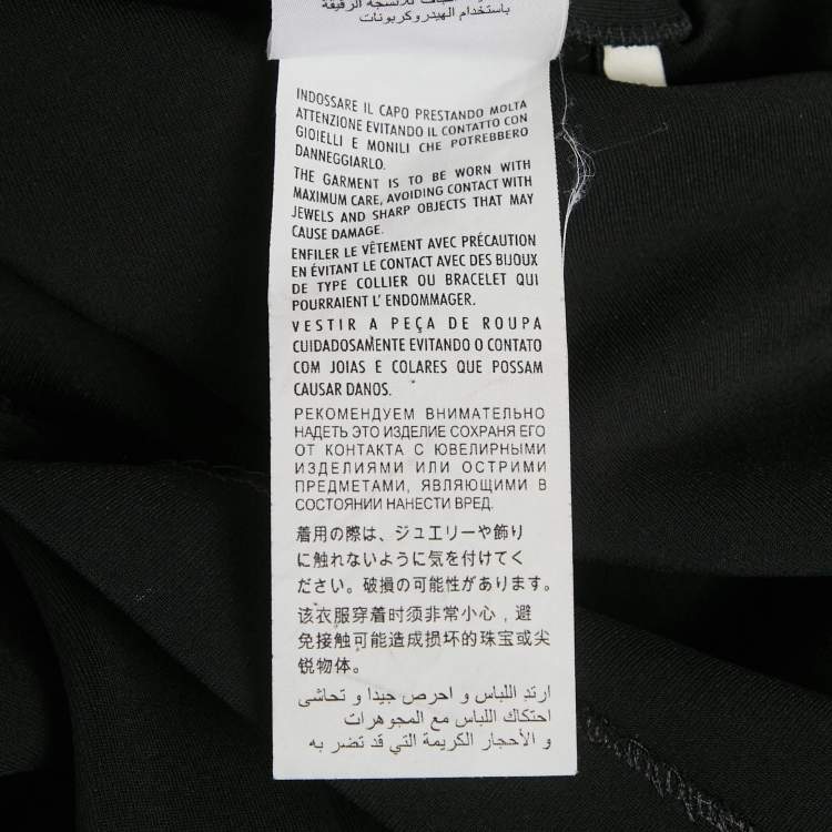 Pre Owned Gucci Black Stretch Crepe Shift Dress XS