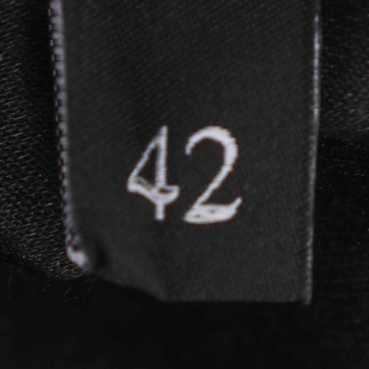 Pre Owned تنورة غوتشي تويد أسود متوسطة الطول مقاس وسط (ميديوم)