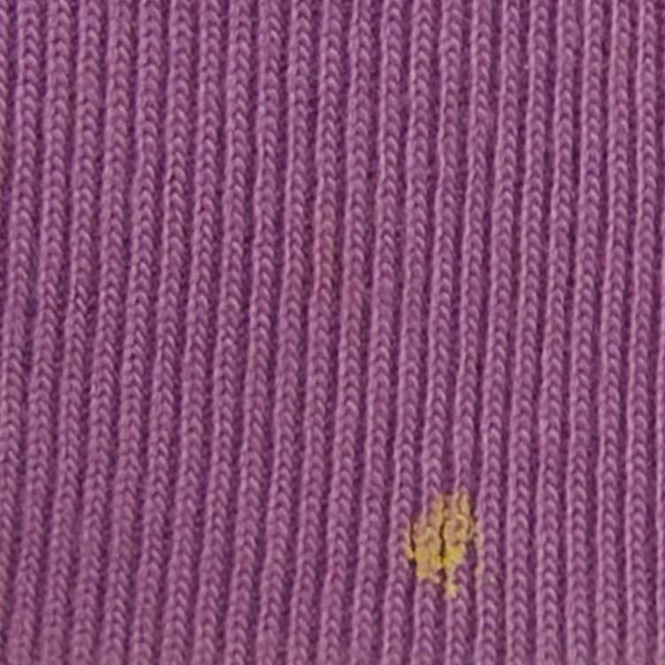 Pre Owned Gucci Purple Printed Cotton Sweatshirt XS