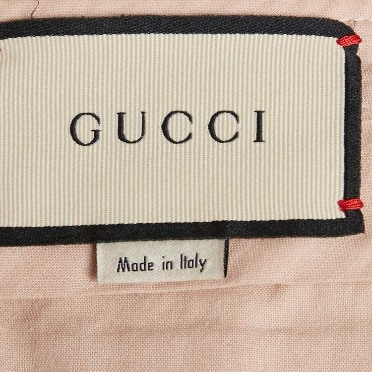 مملوكة مسبقًا Gucci Red Lady Bug Embroidered Wool Trousers M