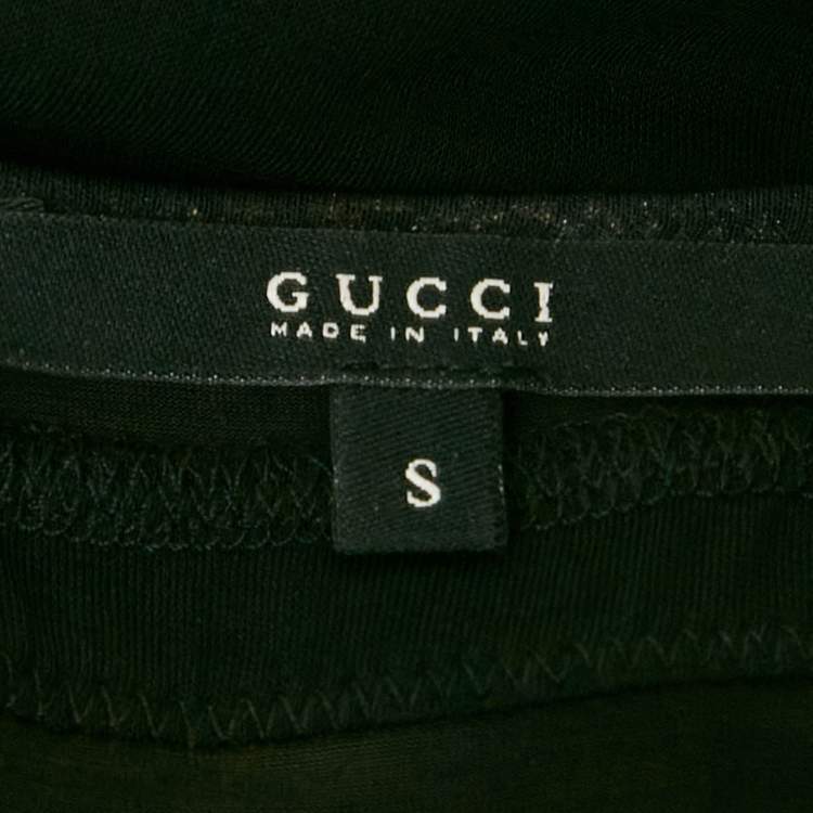 Pre Owned Gucci Black Jersey Sleeveless Midi Dress S