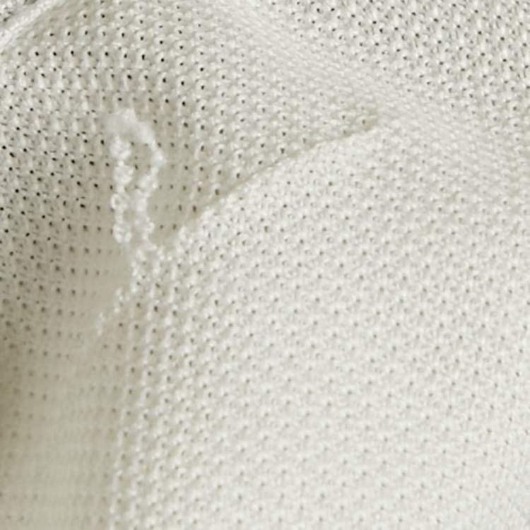 Pre Owned قميص بولو غوتشي قطني أبيض بتباين ياقة صغير