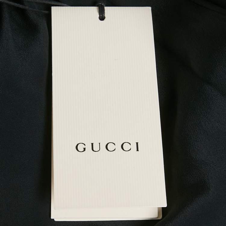 Pre Owned Gucci Black Lace Elasticized Waist Shorts S