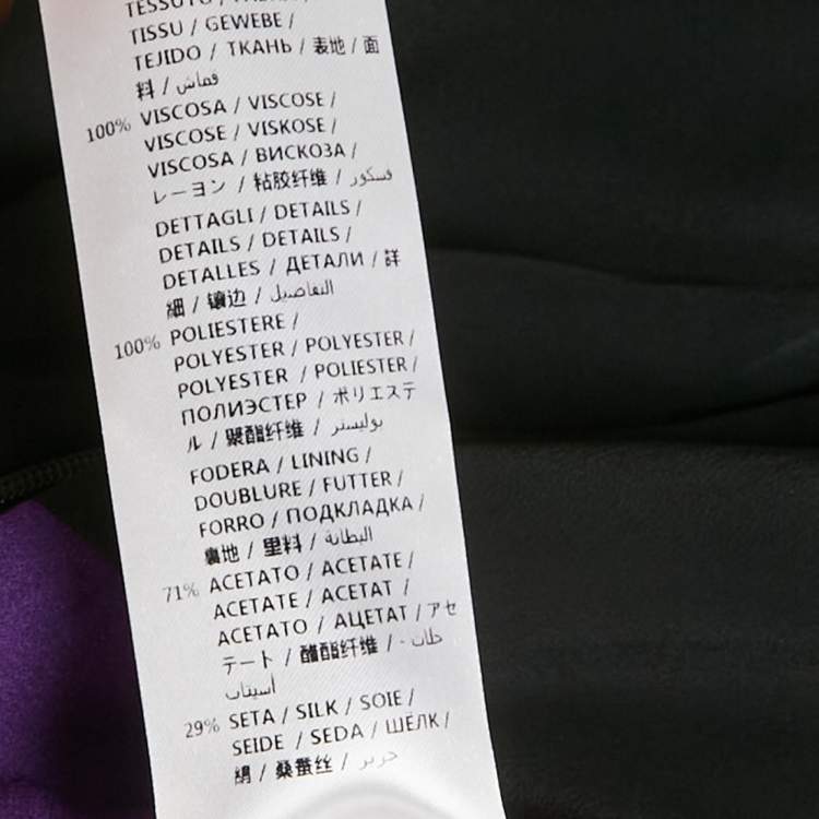 Pre Owned Gucci Multicolor Printed Silk Midi Dress S