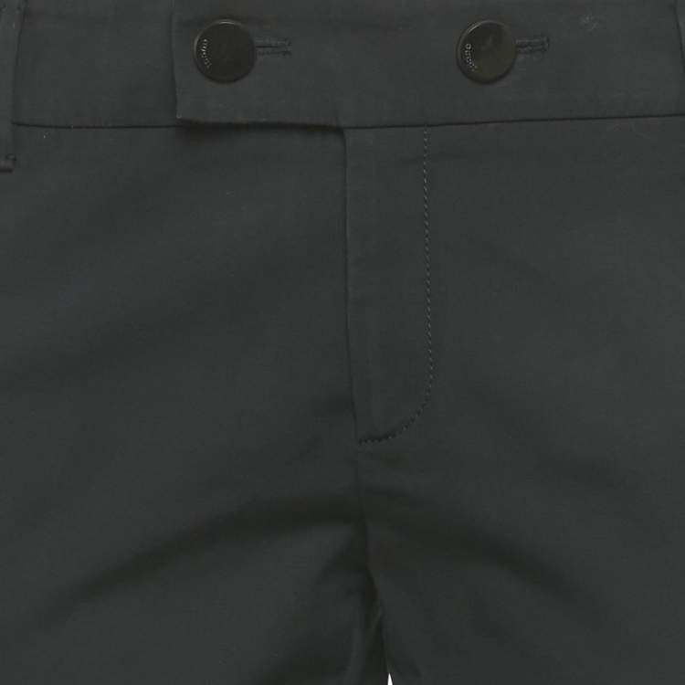 Pre Owned Gucci Navy Blue Cotton Formal Trousers M