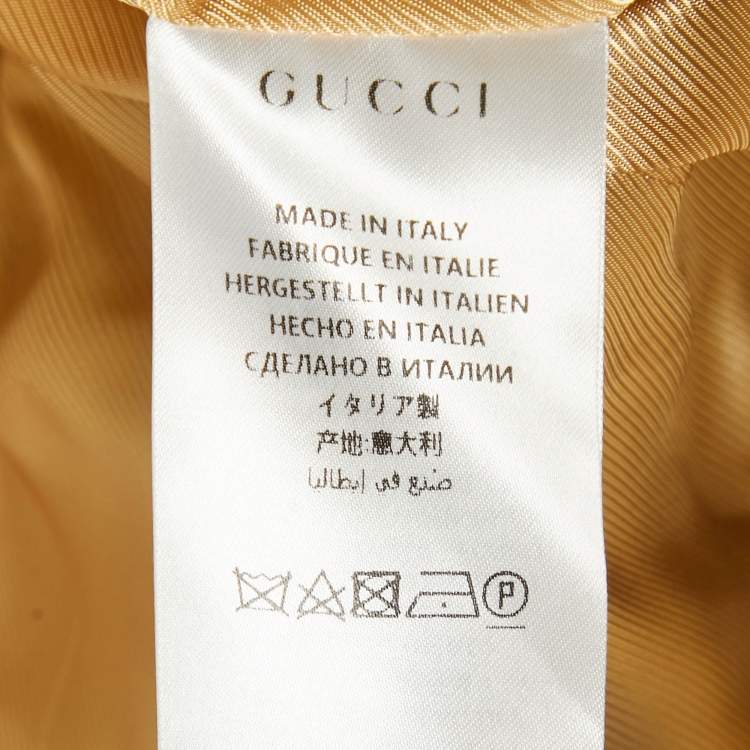 Pre Owned Gucci Multicolor Checkered Wool Double Breasted Oversize Blazer XS