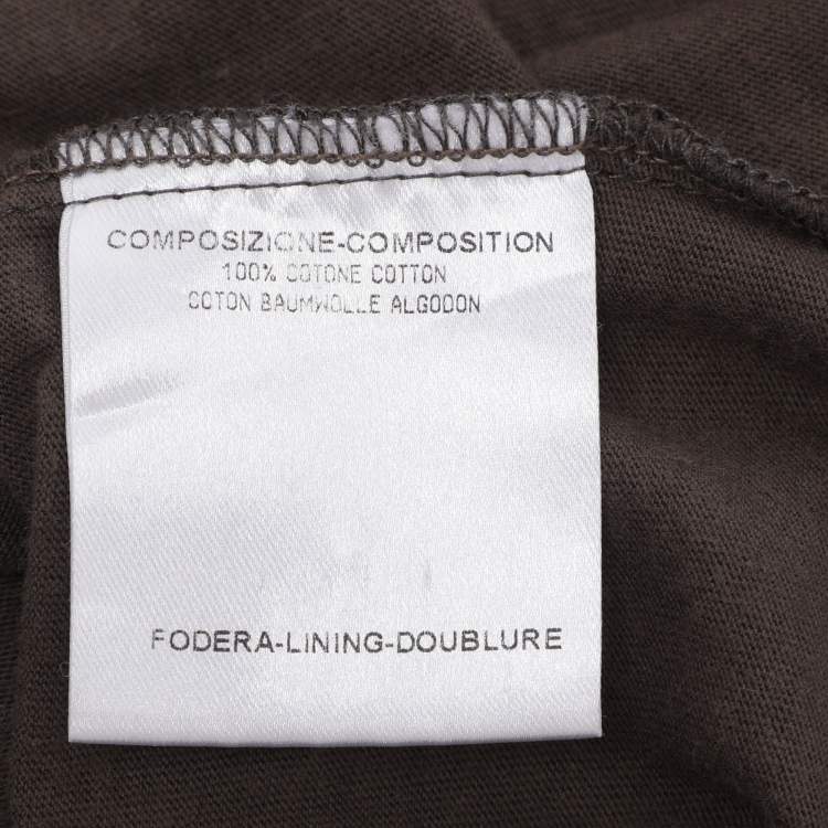 مملوكة مسبقًا Gucci Grey Jersey Bow Full Sleeve T-Shirt L