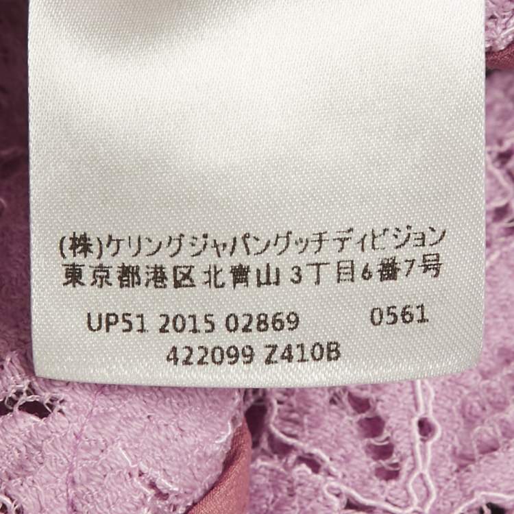 مملوكة مسبقًا Gucci Lace Pink Lace Tailored Pants Suit S