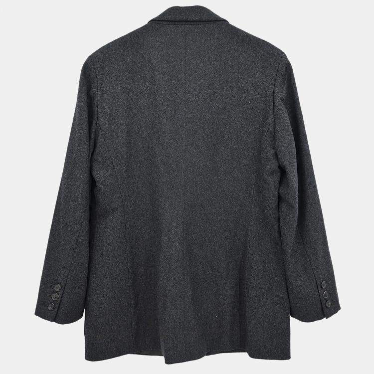 مملوكة مسبقًا Gucci Single Breasted Jacket Gray M