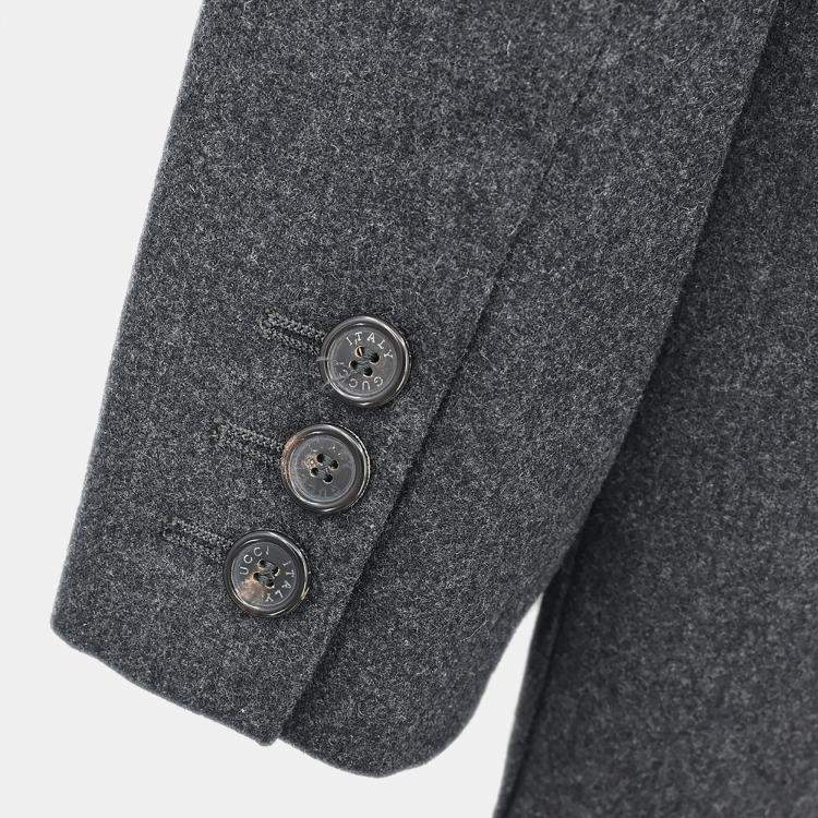 مملوكة مسبقًا Gucci Single Breasted Jacket Gray M