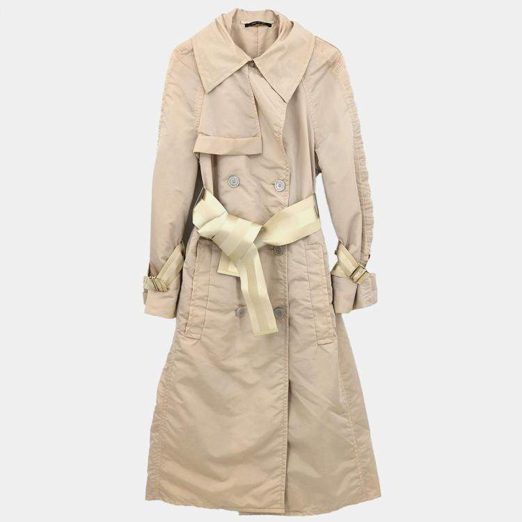 Pre Owned Gucci Coat Beige UP51 Size  M